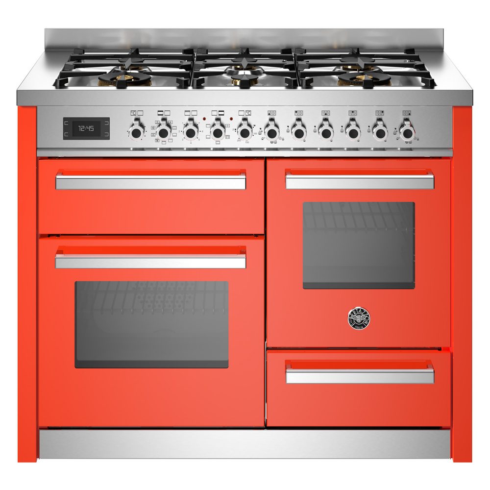 Bertazzoni  110cm Professional XG Dual Fuel Range Cooker PRO116L3EART - ORANGE