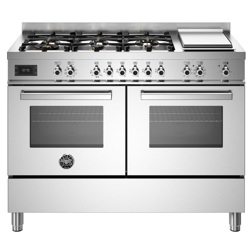 Bertazzoni  120cm Professional Dual Fuel Range Cooker PRO126G2EXT - STAINLESS STEEL