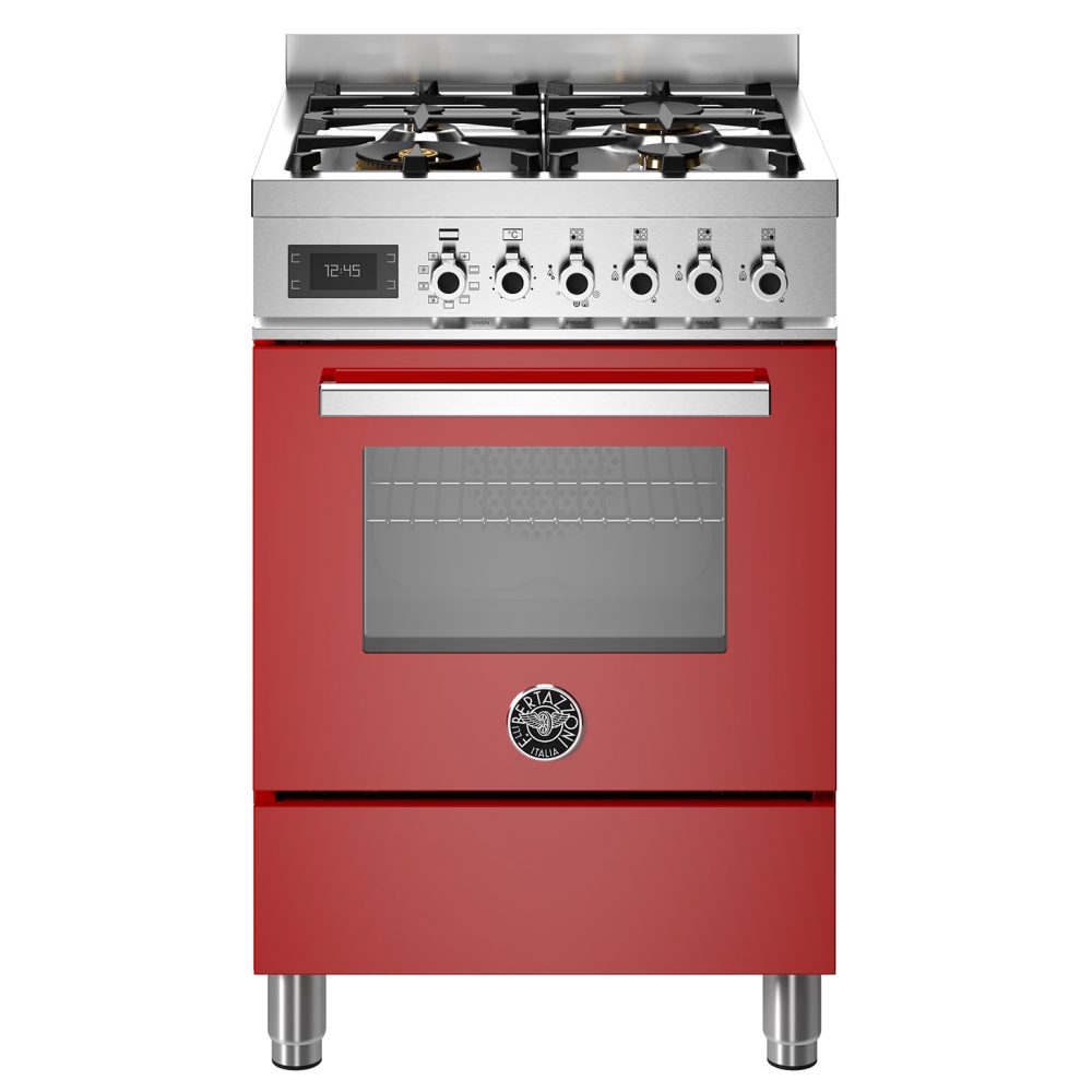 Bertazzoni  60cm Professional Dual Fuel Cooker PRO64L1EROT - RED