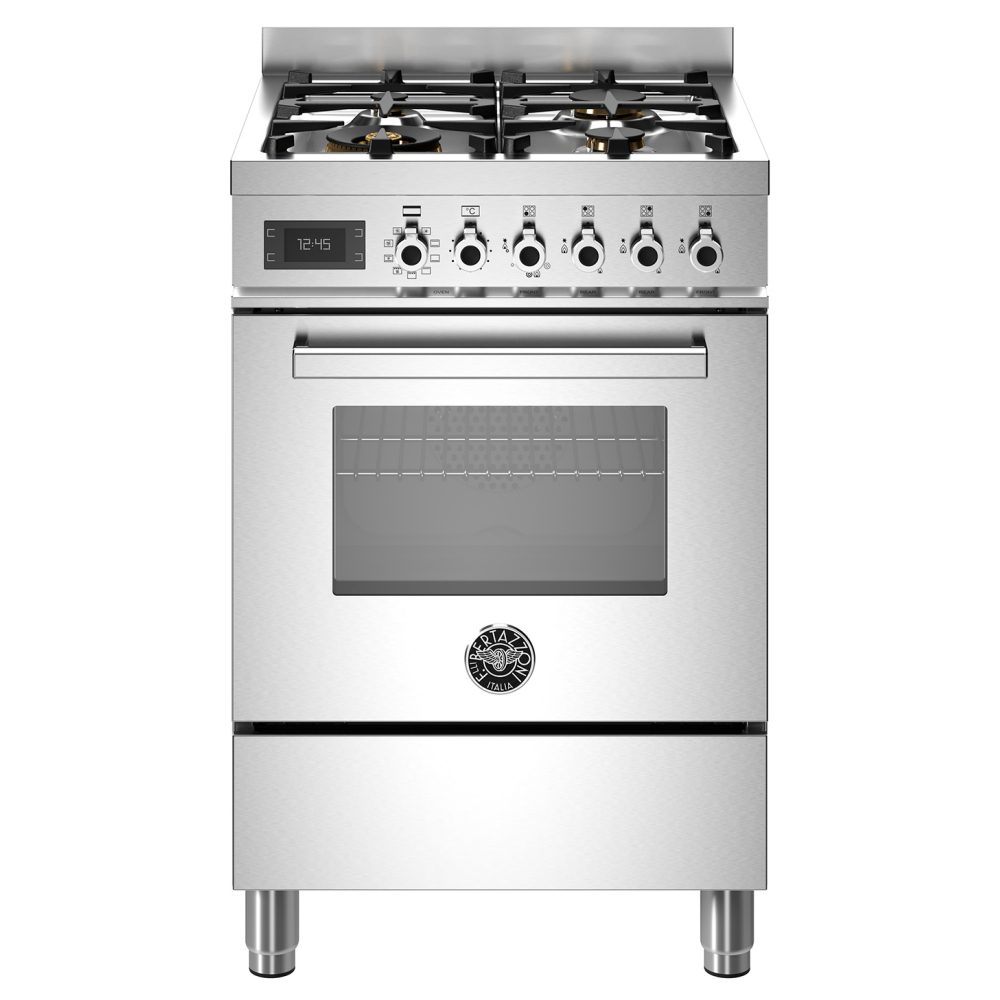 Bertazzoni  60cm Professional Dual Fuel Cooker PRO64L1EXT - STAINLESS STEEL