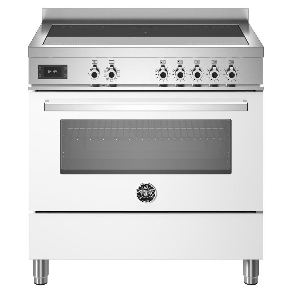 Bertazzoni  90cm Professional Induction Range Cooker PRO95I1EBIT - WHITE