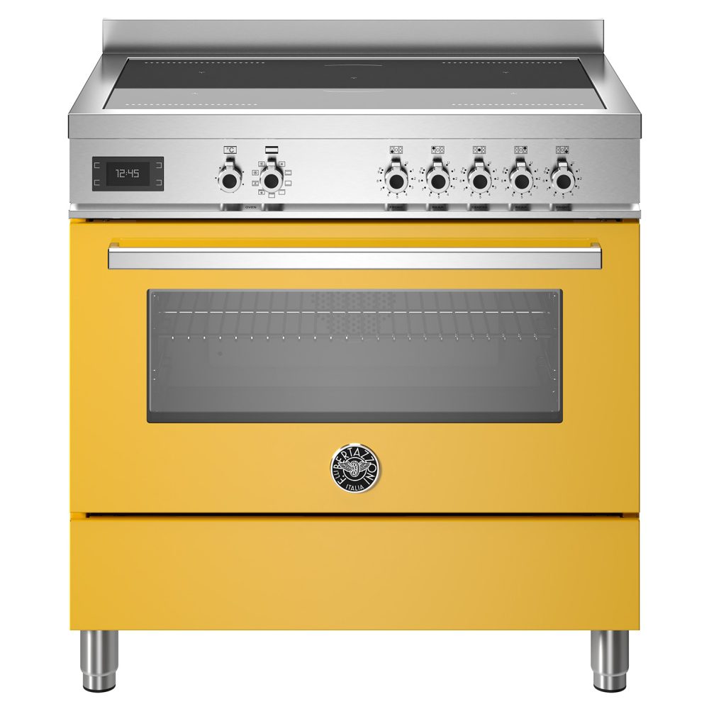 Bertazzoni  90cm Professional Induction Range Cooker PRO95I1EGIT - YELLOW