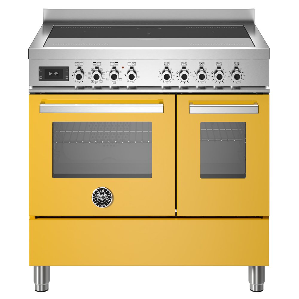 Bertazzoni  90cm Professional Induction Range Cooker PRO95I2EGIT - YELLOW