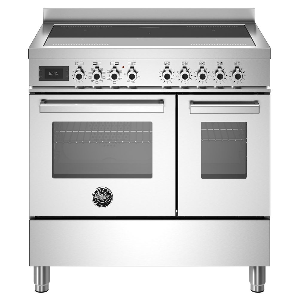 Bertazzoni  90cm Professional Induction Range Cooker PRO95I2EXT - STAINLESS STEEL