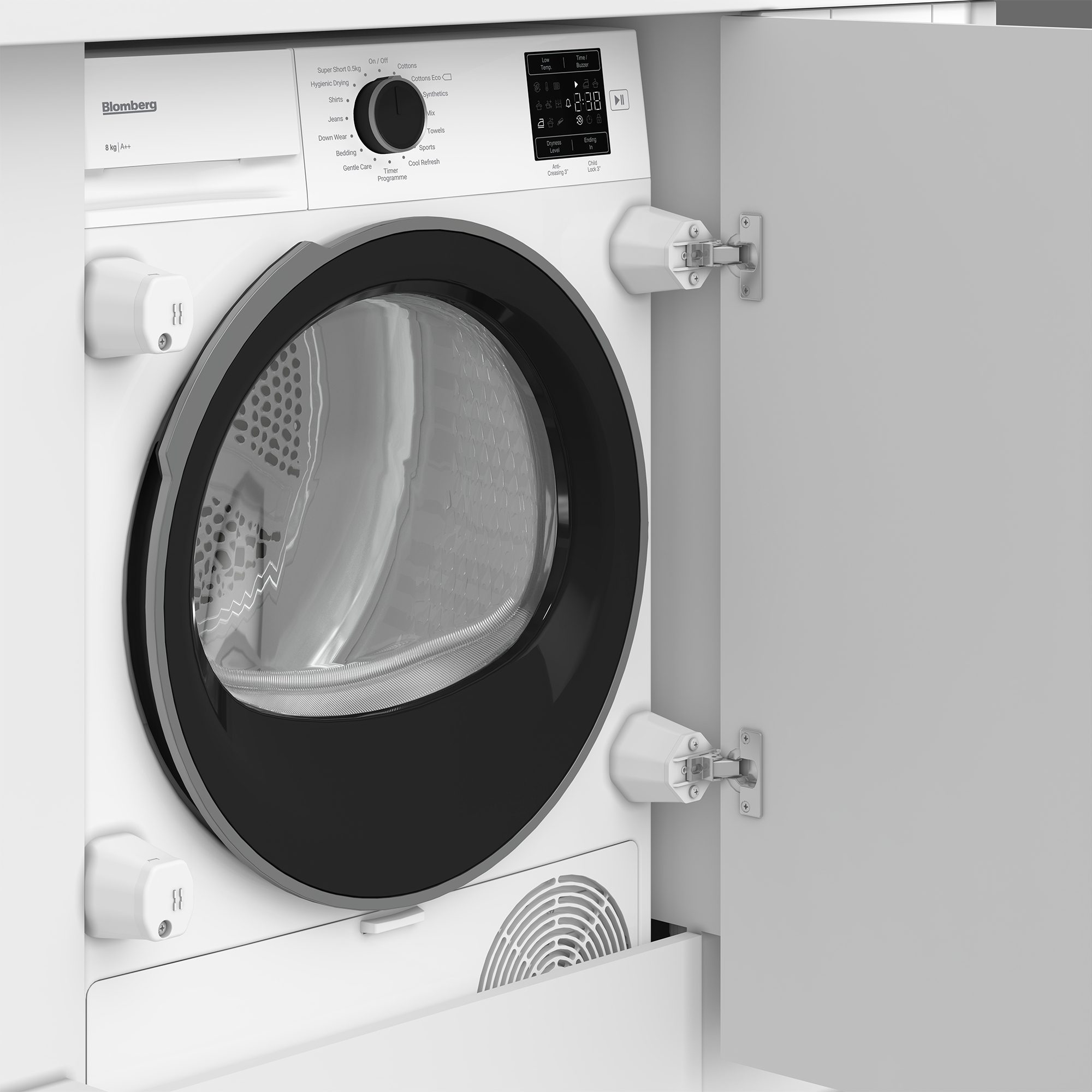Blomberg 8kg Integrated Heat Pump Condenser Dryer LTDIP08310 Blomberg 8kg Integrated Heat Pump Condenser Dryer LTDIP08310