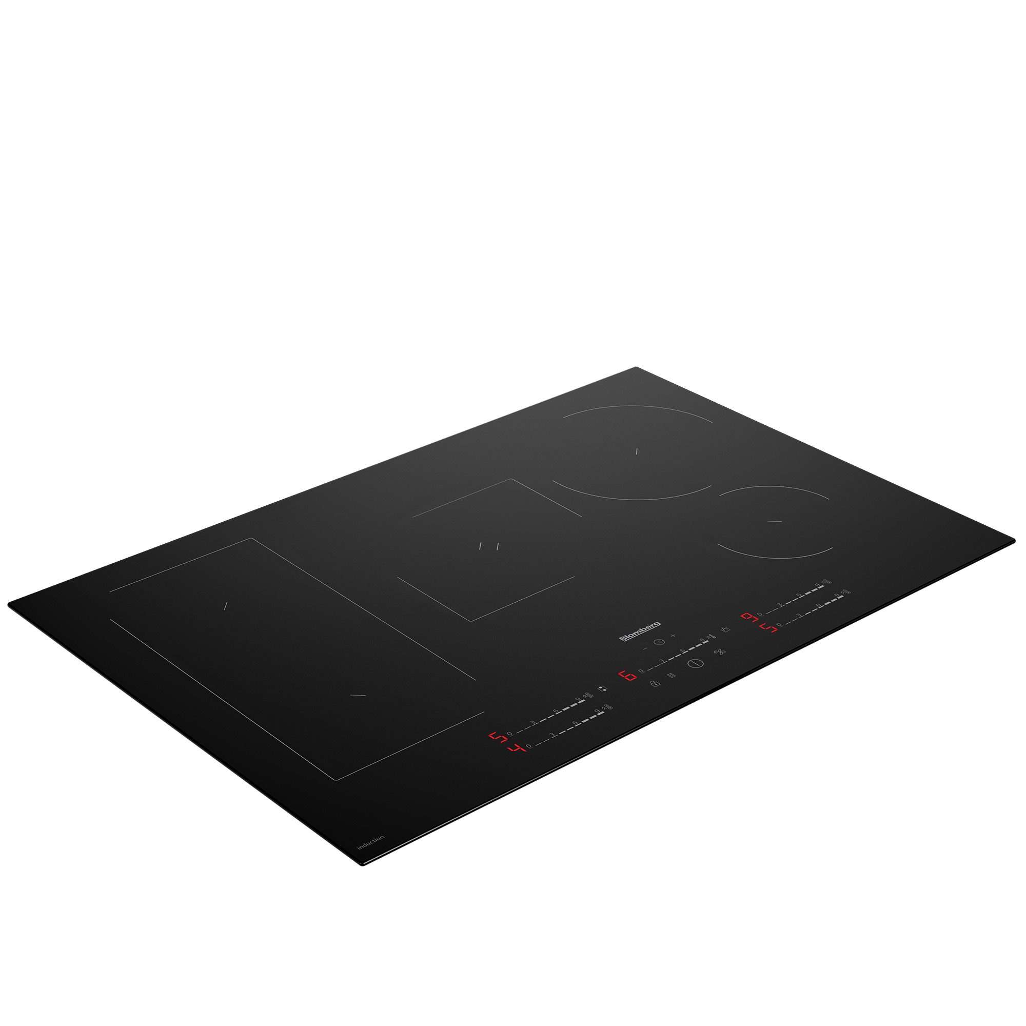 Blomberg 78cm Frameless 5 Zone Flex Zone Induction Hob MIX55487N - Black Blomberg 78cm Frameless 5 Zone Flex Zone Induction Hob MIX55487N - Black