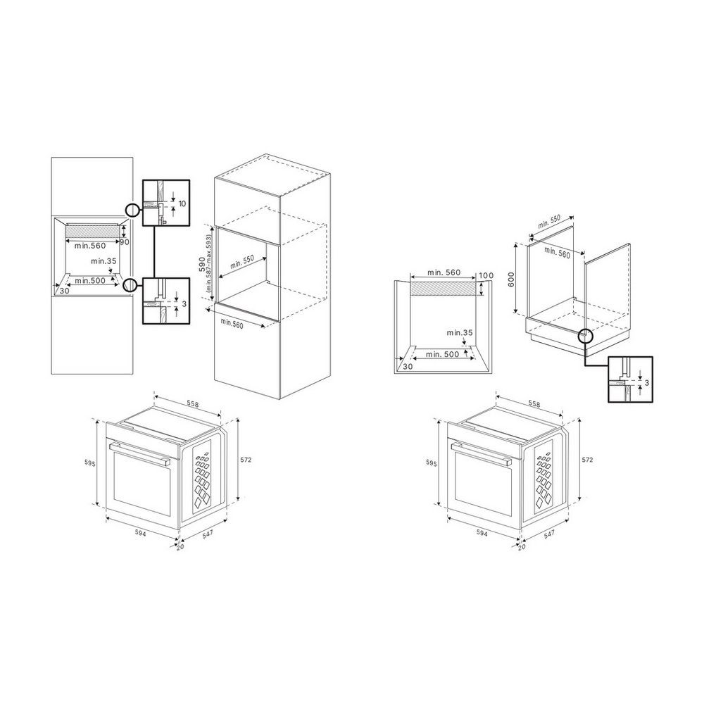 Blomberg Built In Single Oven ROEN8201B - Black Blomberg Built In Single Oven ROEN8201B - Black
