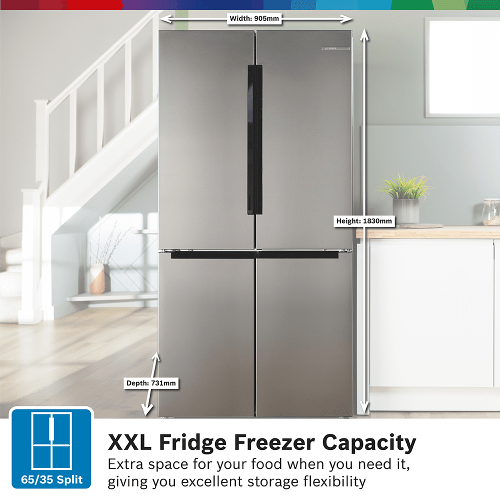 Bosch French Style 4 Door Fridge Freezer KFN96VPEAG - Stainless Steel Bosch French Style 4 Door Fridge Freezer KFN96VPEAG - Stainless Steel