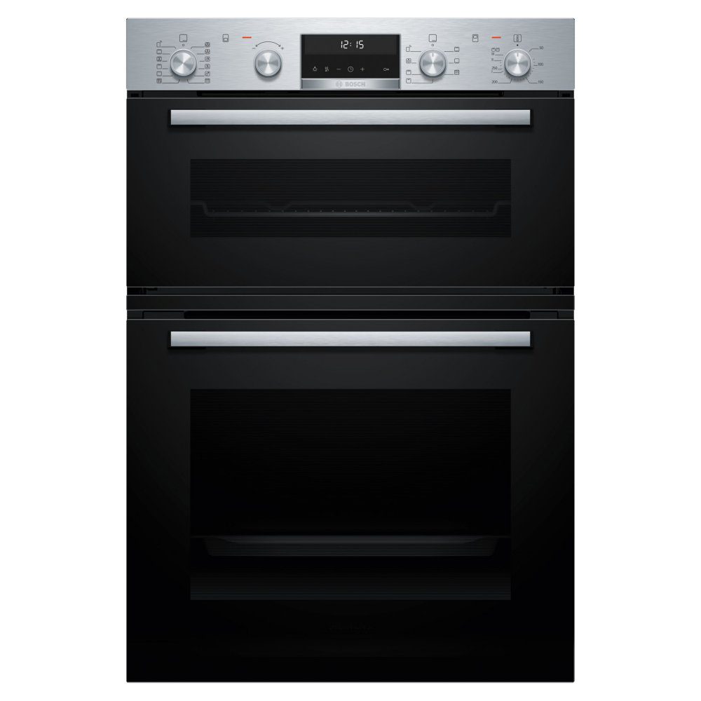 Bosch  Built In Series 6 Pyrolytic Double Oven MBA578BS7B - Stainless Steel
