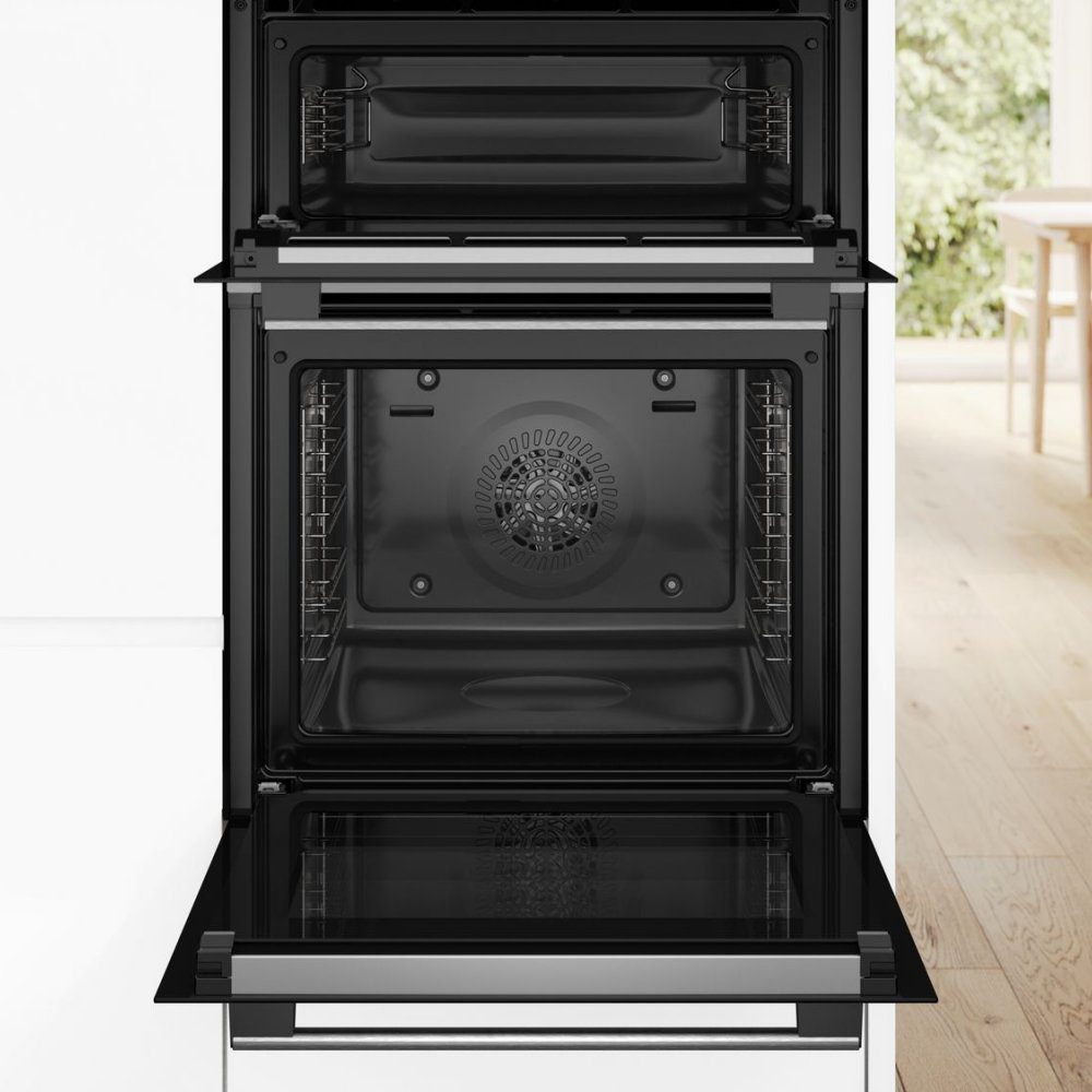 Bosch Built In Series 6 Pyrolytic Double Oven MBA578BS7B - Stainless Steel Bosch Built In Series 6 Pyrolytic Double Oven MBA578BS7B - Stainless Steel