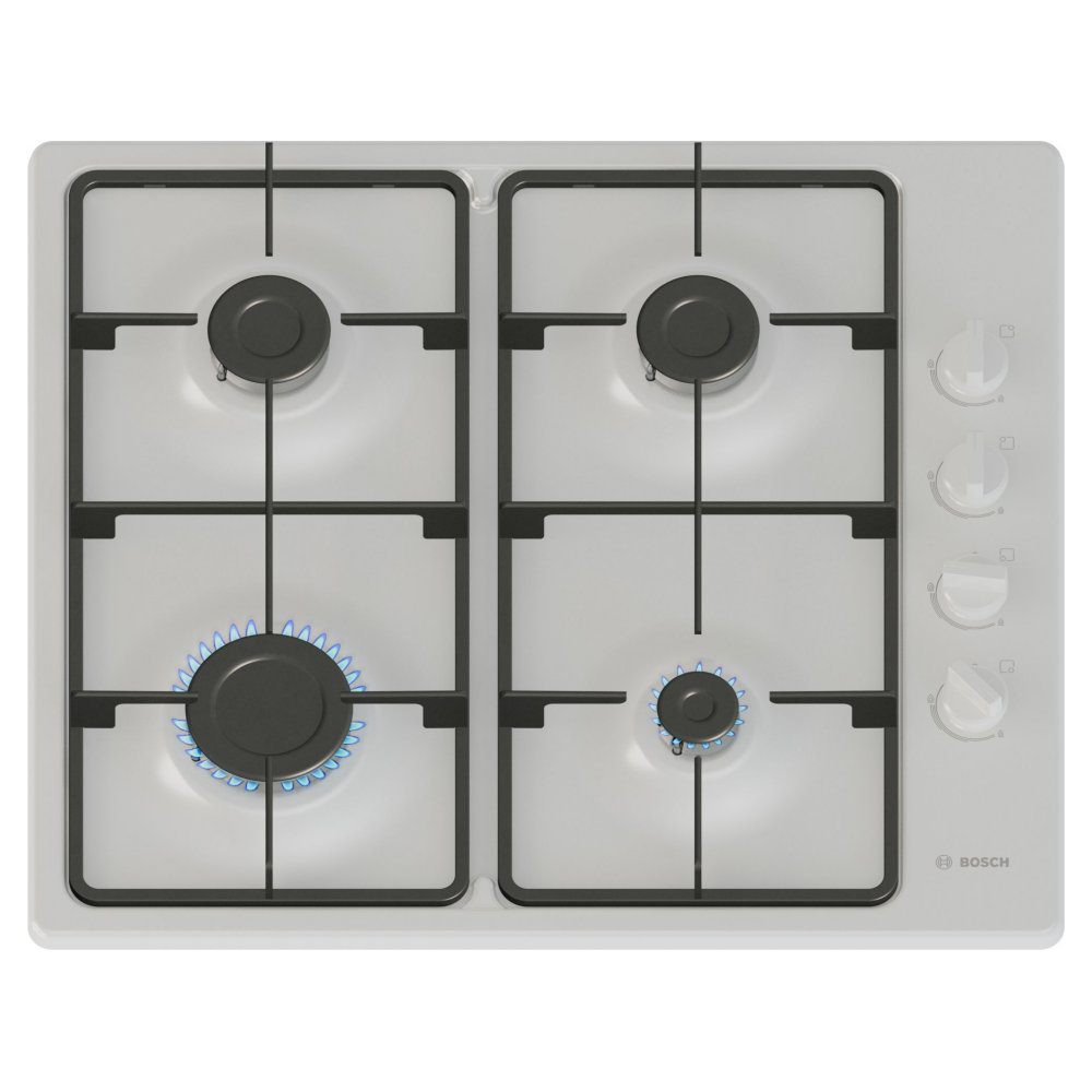 Bosch  60cm Series 2 4 Burner Gas Hob PBP6B2K60 - White