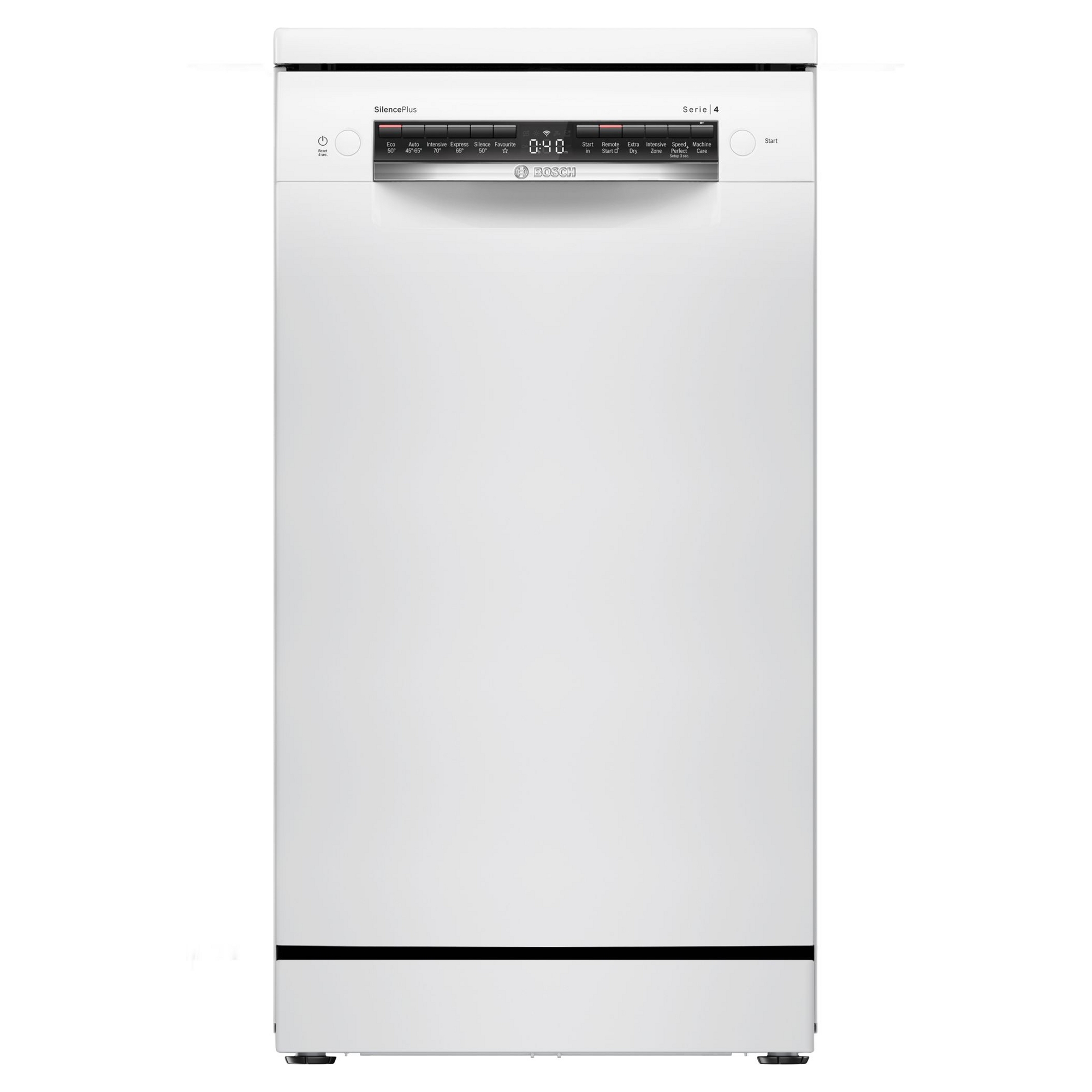 Bosch SPS4HMW14G Series 4 45cm Slimline Dishwasher in White 10 Place S