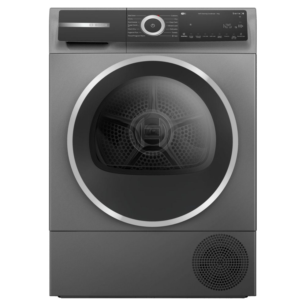 Bosch  9kg Series 6 Heat Pump Condenser Dryer WQH246DRGB - Graphite