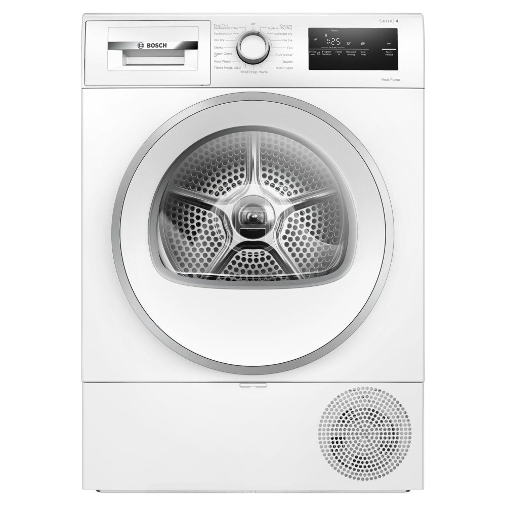 Bosch  8kg Series 4 Heat Pump Condenser Dryer WTH85226GB - White