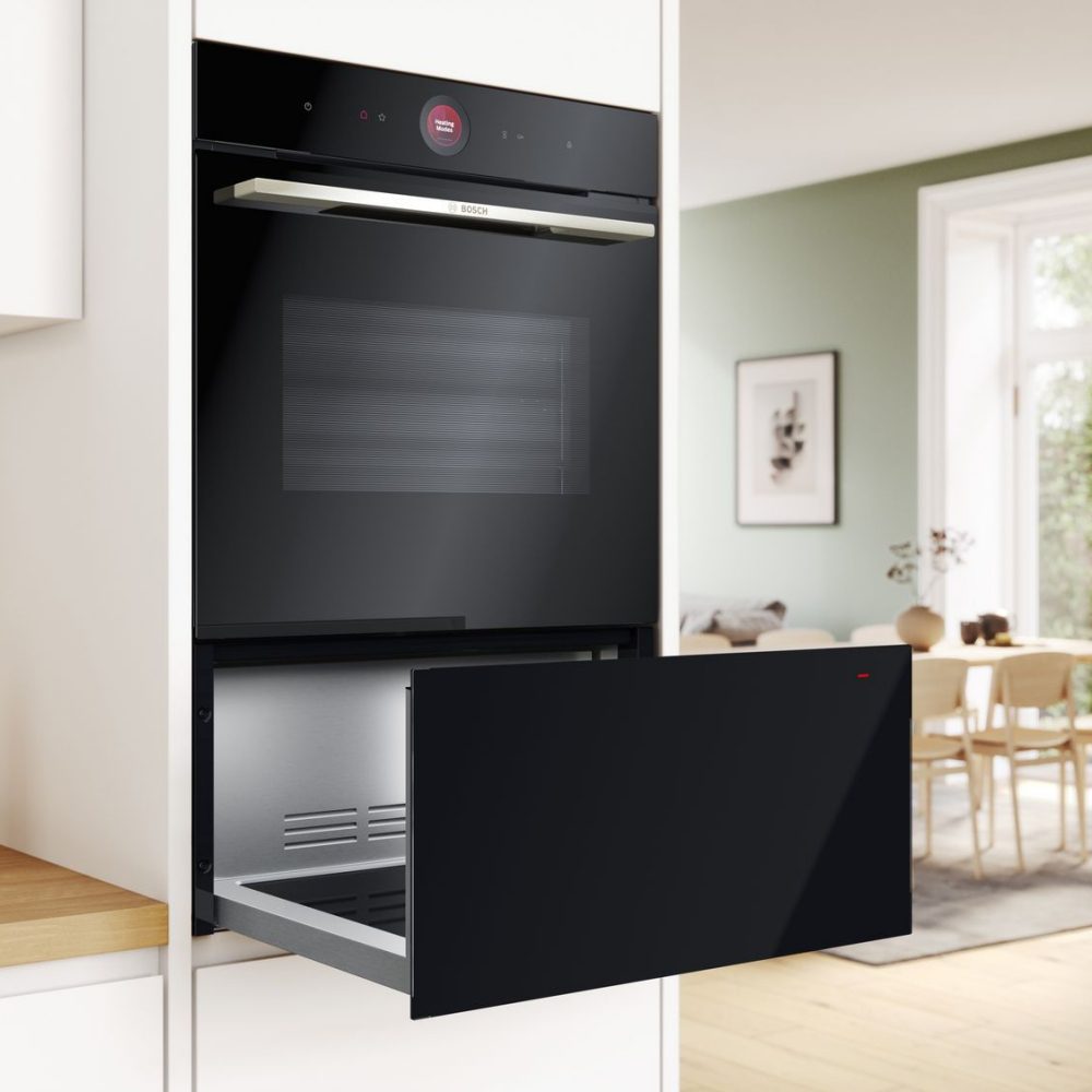 Bosch 29cm Series 8 Push Pull Warming Drawer BID7101B1B - Black Bosch 29cm Series 8 Push Pull Warming Drawer BID7101B1B - Black
