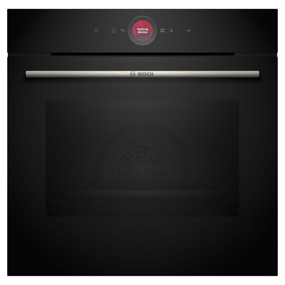 Bosch  Series 8 Pyrolytic Multifunction Single Oven with Air Fry Function HBG7741B1B - Black