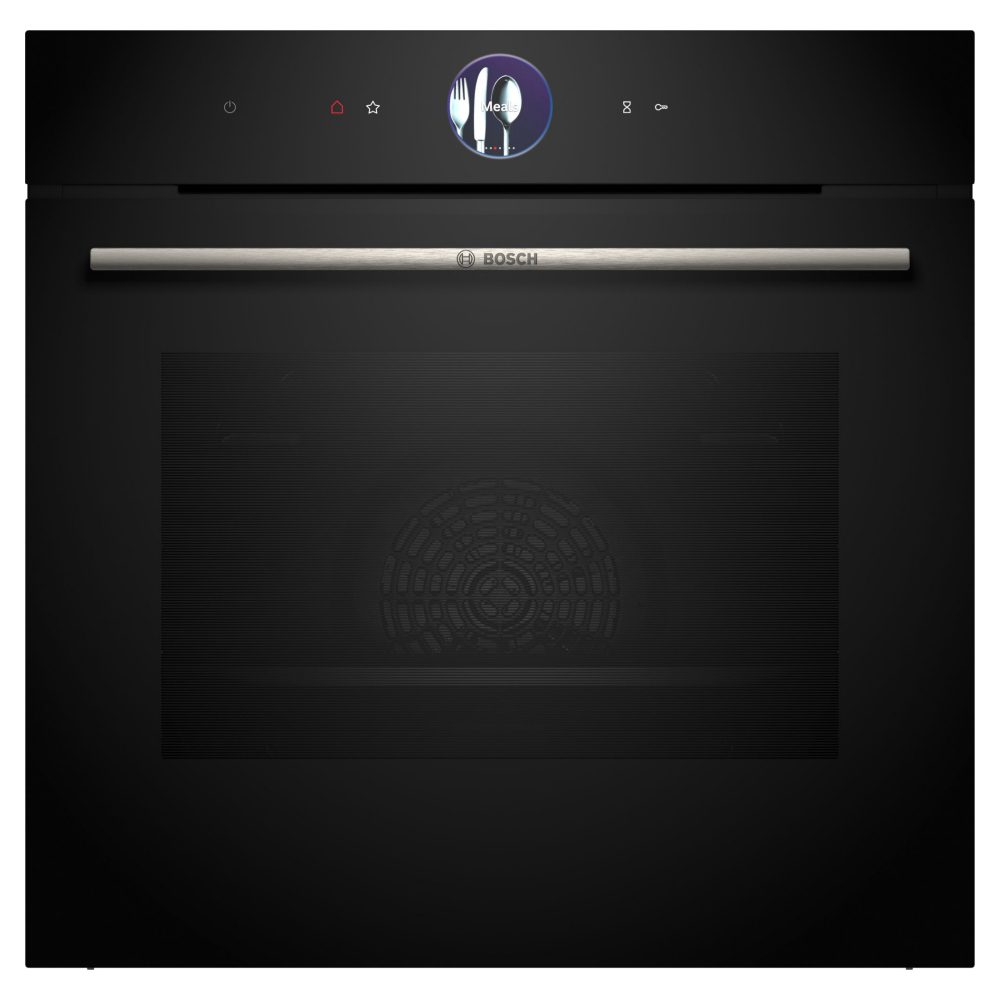 Bosch  Series 8 Pyrolytic Multifunction Single Oven HBG7764B1B - BLACK