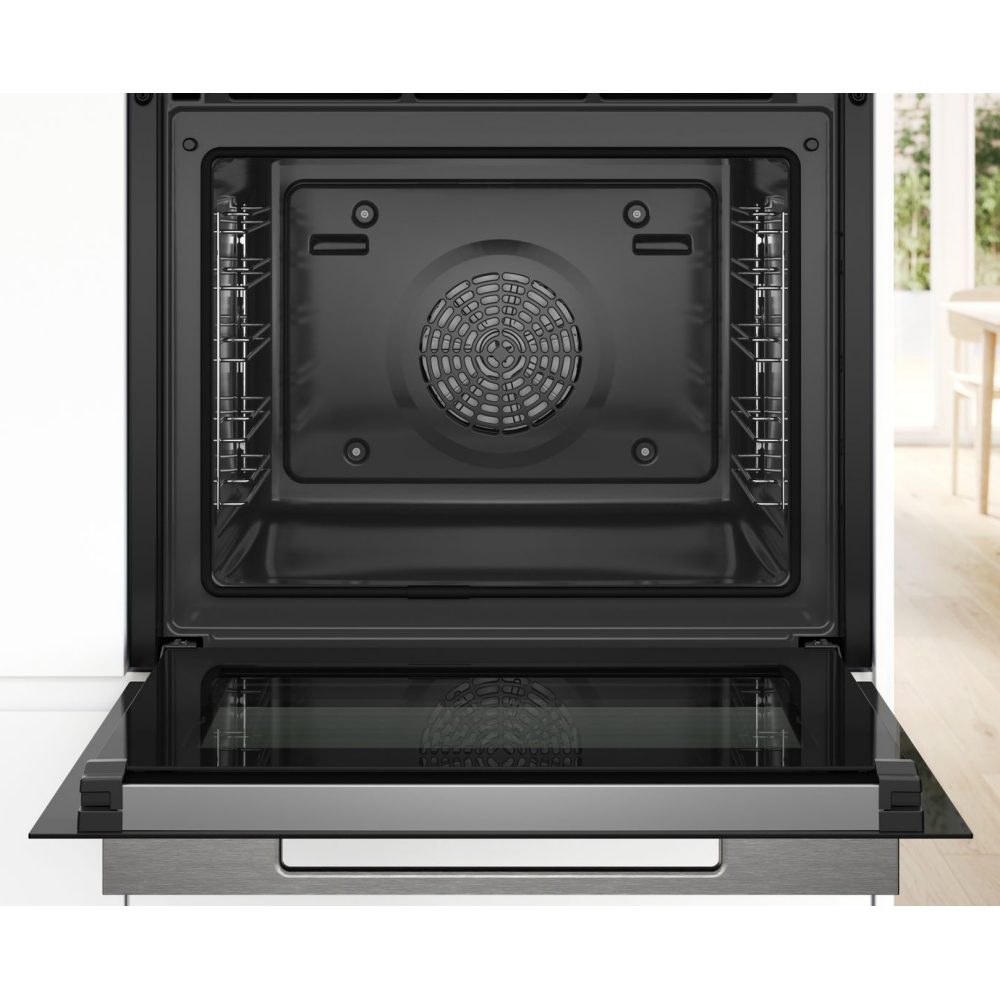Bosch Series 8 Pyrolytic Multifunction Single Oven HBG7784B1 - Black Bosch Series 8 Pyrolytic Multifunction Single Oven HBG7784B1 - Black