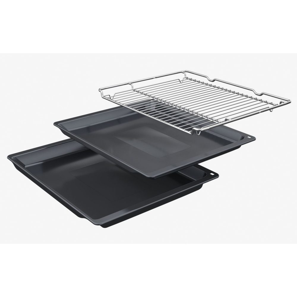 Bosch Series 8 Pyrolytic Multifunction Single Oven HBG7784B1 - Black Bosch Series 8 Pyrolytic Multifunction Single Oven HBG7784B1 - Black