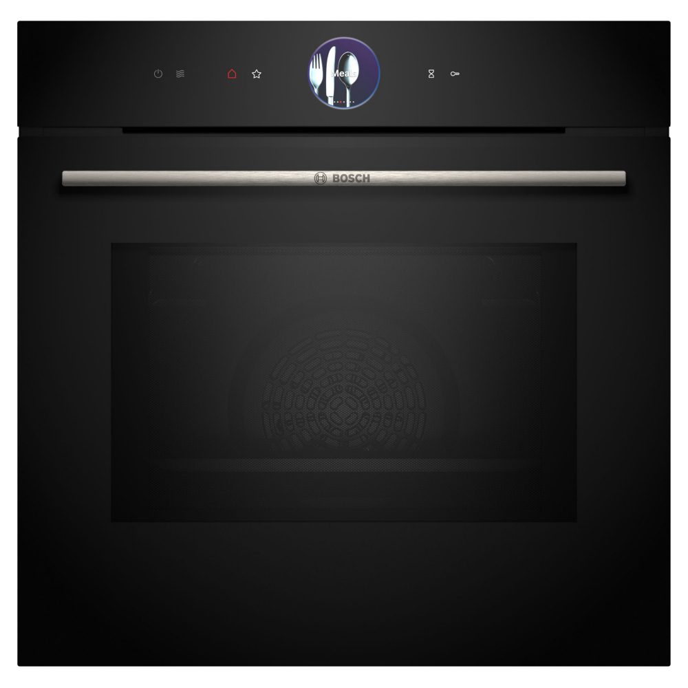 Bosch  Series 8 Pyrolytic Multifunction Oven With Microwave HMG7764B1B - BLACK