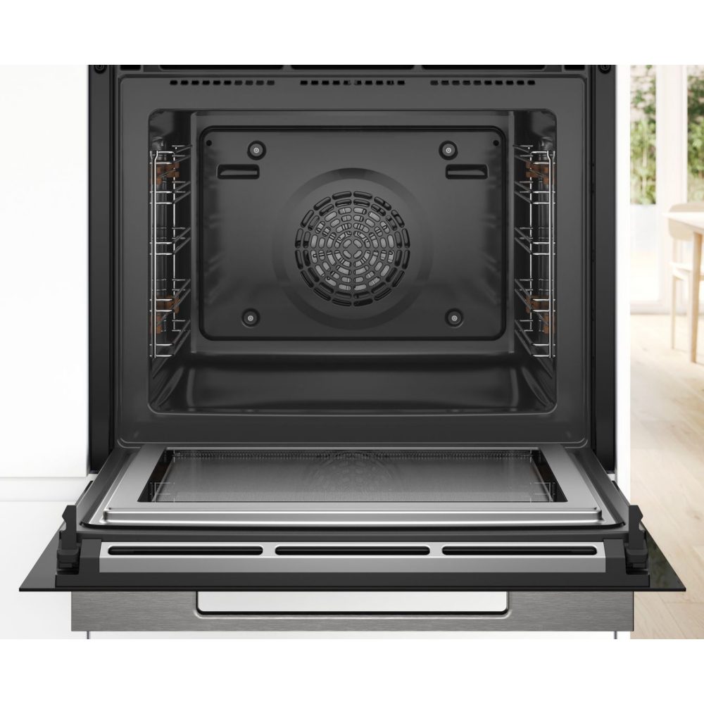 Bosch Series 8 Pyrolytic Multifunction Oven With Microwave HMG7764B1B - BLACK Bosch Series 8 Pyrolytic Multifunction Oven With Microwave HMG7764B1B - BLACK