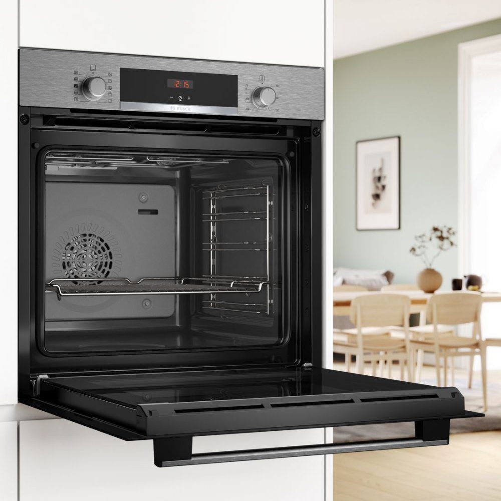 Bosch Series 4 Multifunction Single Oven HQA534BS3B - Stainless Steel Bosch Series 4 Multifunction Single Oven HQA534BS3B - Stainless Steel