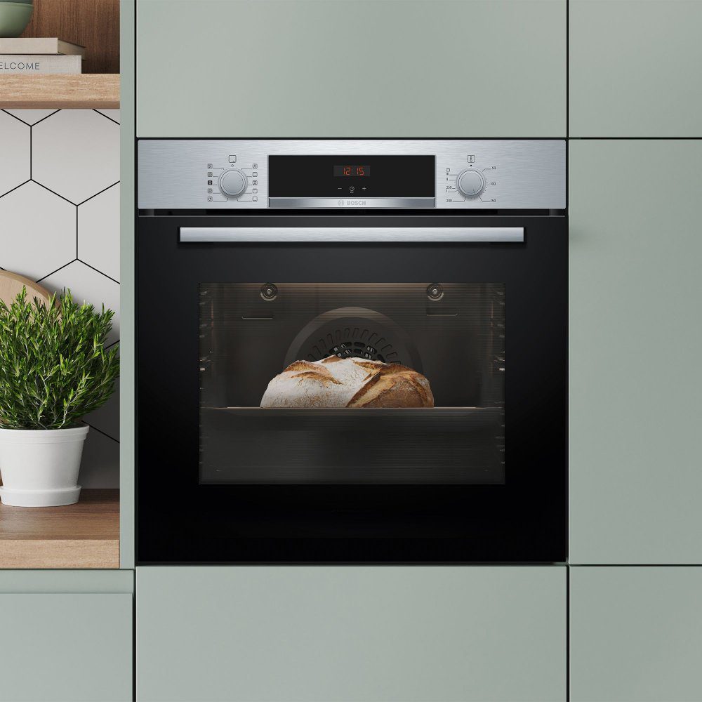 Bosch Series 4 Multifunction Single Oven HQA534BS3B - Stainless Steel Bosch Series 4 Multifunction Single Oven HQA534BS3B - Stainless Steel