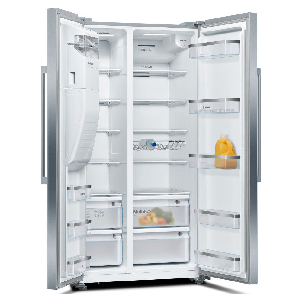 Bosch Series 6 American Fridge Freezer Ice & Water KAD93AIERG - Stainless Steel Bosch Series 6 American Fridge Freezer Ice & Water KAD93AIERG - Stainless Steel