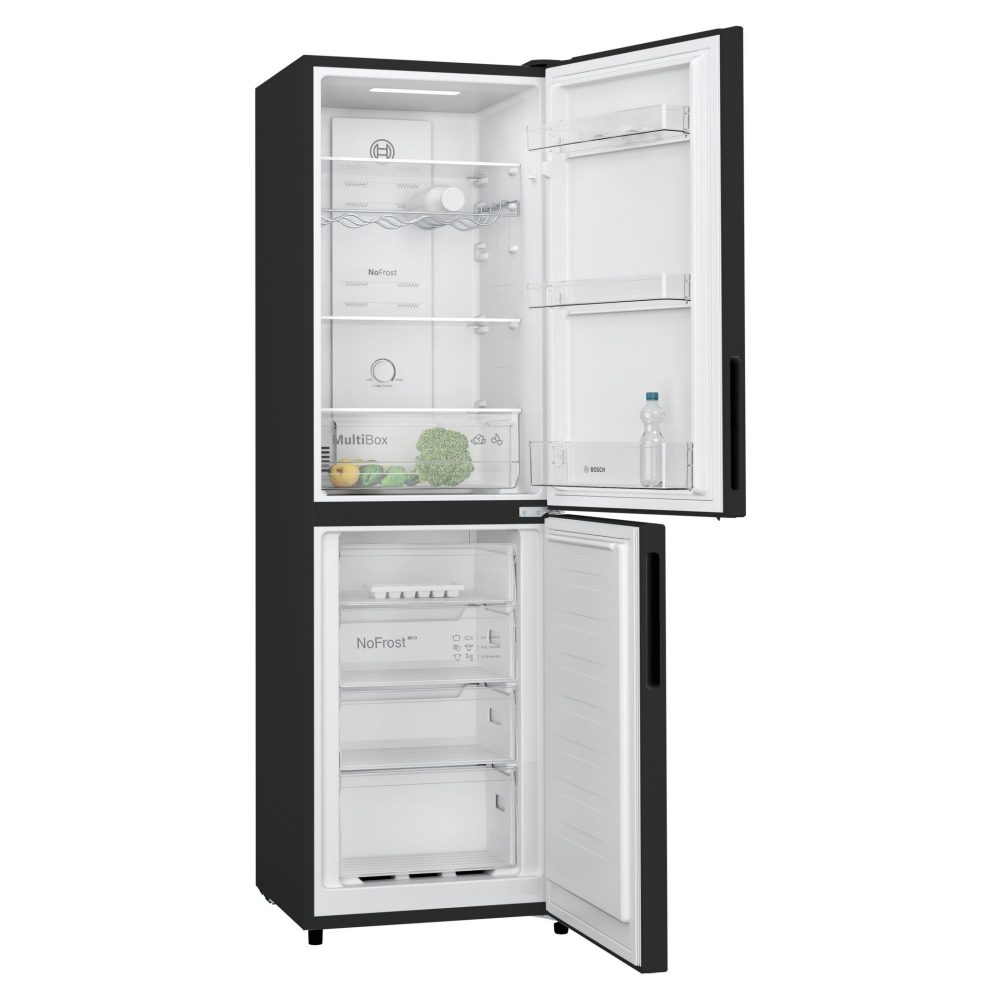 Bosch 55cm Series 2 Frost Free Fridge Freezer KGN27NBEAG - Black Bosch 55cm Series 2 Frost Free Fridge Freezer KGN27NBEAG - Black