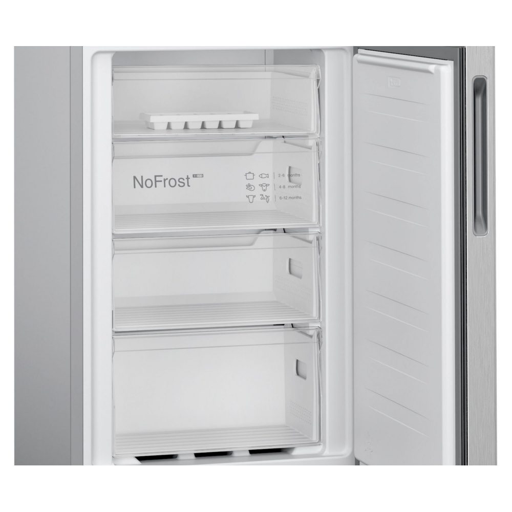 Bosch 55cm Series 2 Frost Free Fridge Freezer KGN27NLEAG - Silver Bosch 55cm Series 2 Frost Free Fridge Freezer KGN27NLEAG - Silver