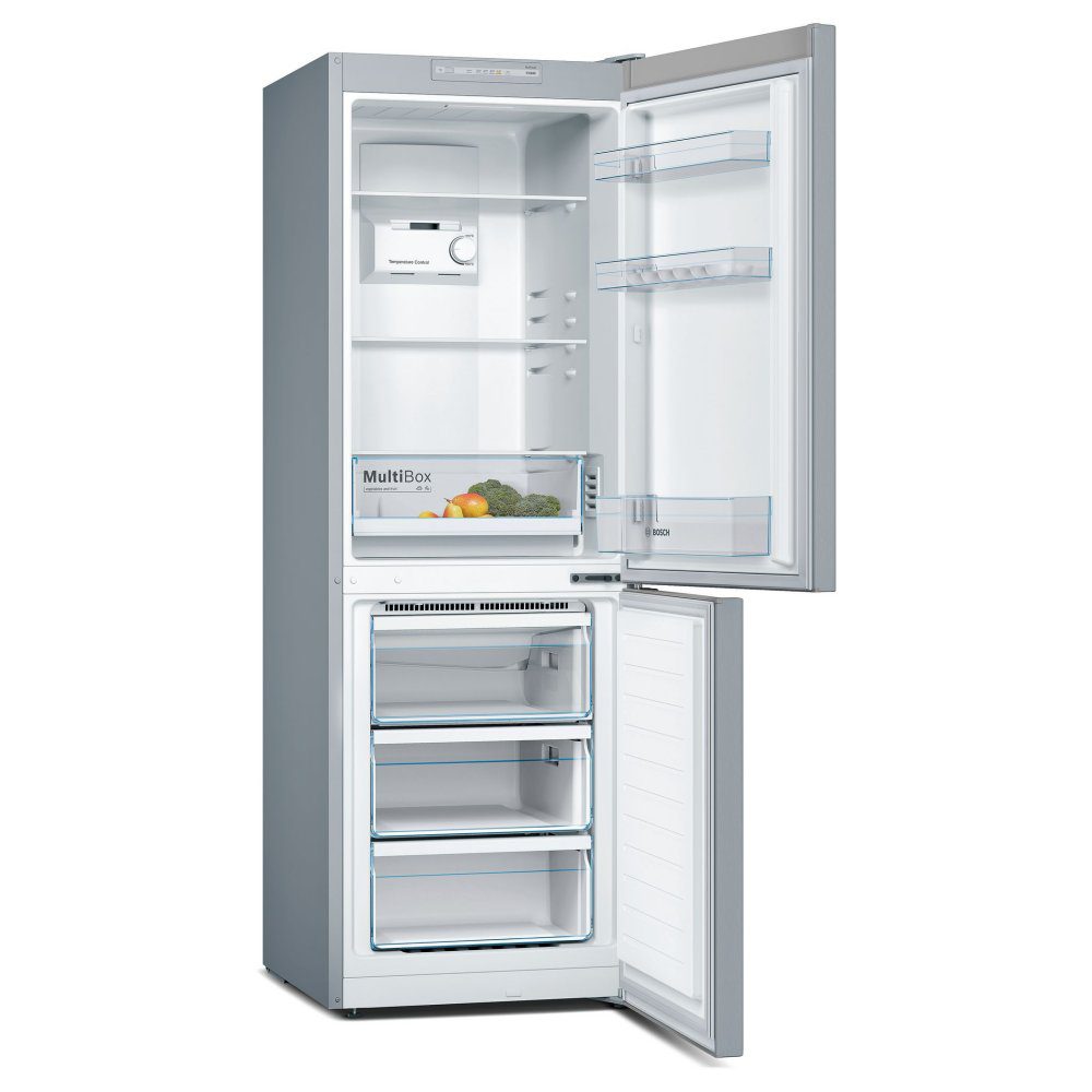 Bosch 60cm Series 2 Frost Free Fridge Freezer KGN33NLEBG - Silver Bosch 60cm Series 2 Frost Free Fridge Freezer KGN33NLEBG - Silver