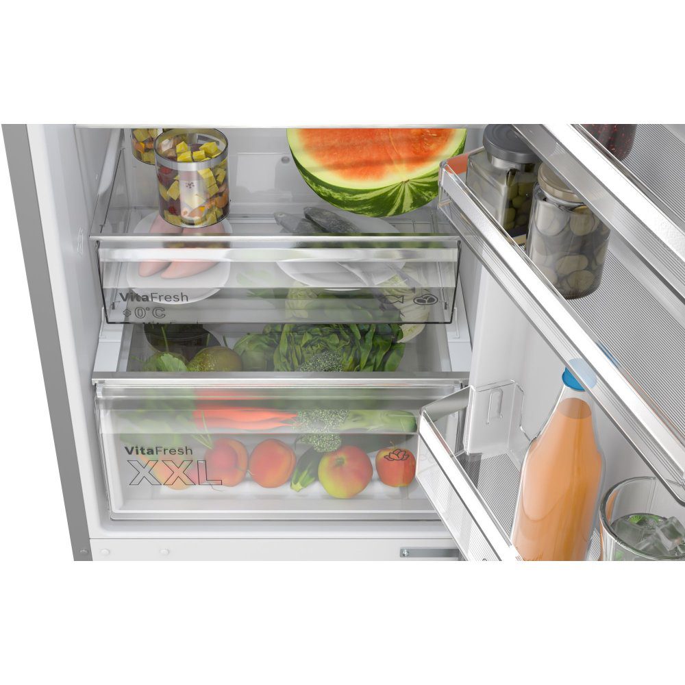 Bosch 60cm Series 4 Frost Free Fridge Freezer KGN392LAGG - Silver Bosch 60cm Series 4 Frost Free Fridge Freezer KGN392LAGG - Silver