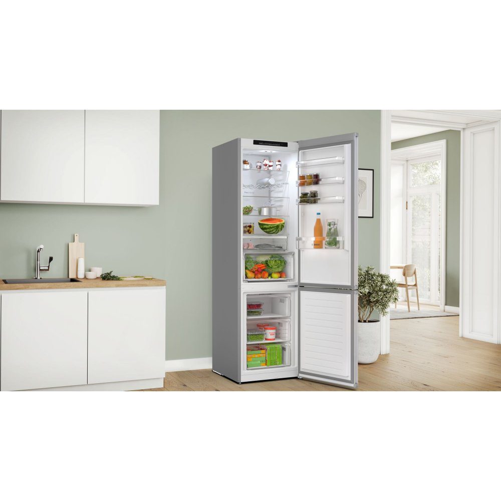 Bosch 60cm Series 4 Frost Free Fridge Freezer KGN392LAGG - Silver Bosch 60cm Series 4 Frost Free Fridge Freezer KGN392LAGG - Silver