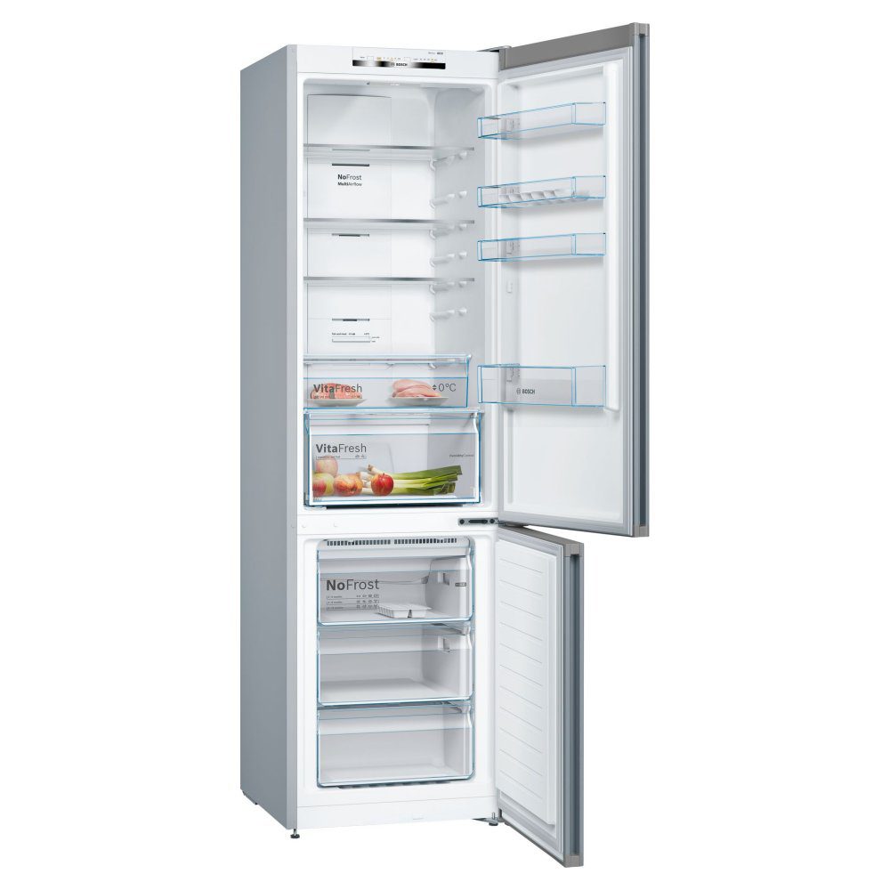 Bosch 60cm Series 4 Frost Free Fridge Freezer KGN392LEBG - Silver Bosch 60cm Series 4 Frost Free Fridge Freezer KGN392LEBG - Silver