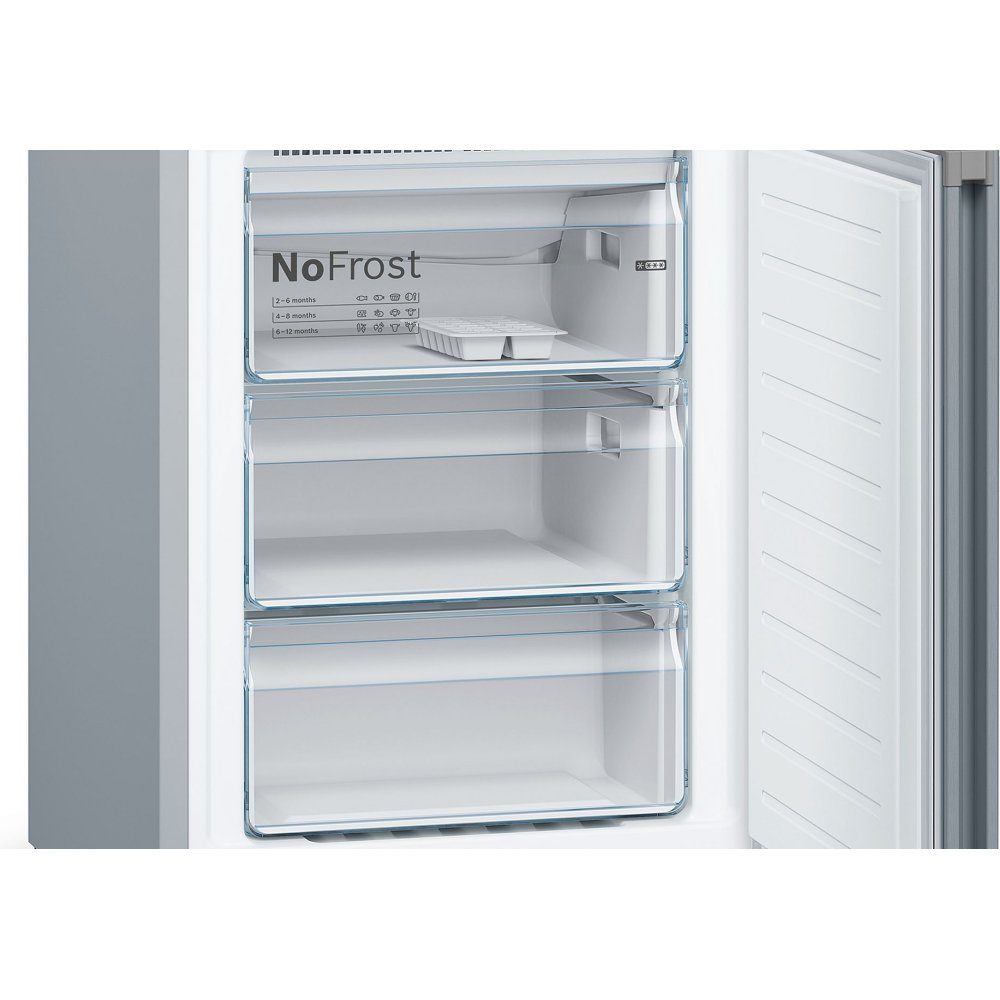Bosch 60cm Series 4 Frost Free Fridge Freezer KGN392LEBG - Silver Bosch 60cm Series 4 Frost Free Fridge Freezer KGN392LEBG - Silver
