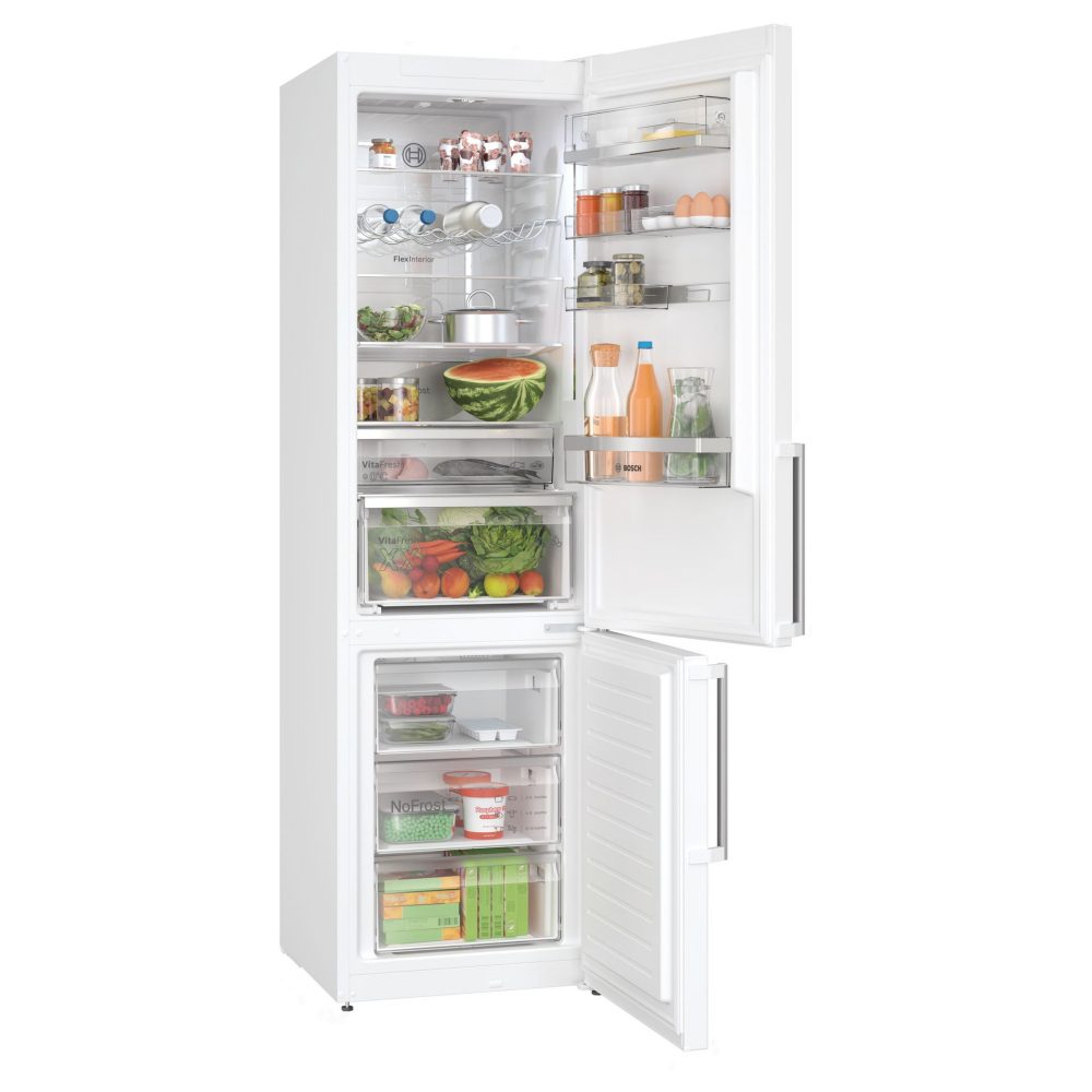Bosch 60cm Series 6 Frost Free Fridge Freezer KGN39AWCTG - White Bosch 60cm Series 6 Frost Free Fridge Freezer KGN39AWCTG - White