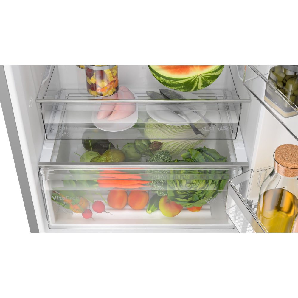 Bosch 70cm Series 4 Frost Free Fridge Freezer KGN492LDFG - Silver Bosch 70cm Series 4 Frost Free Fridge Freezer KGN492LDFG - Silver