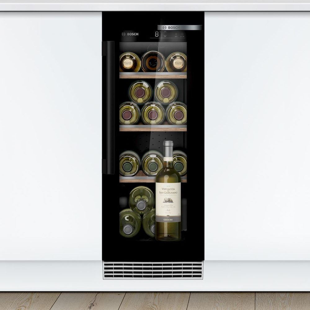 Bosch  30cm Series 6 Undercounter Wine Cooler KUW20VHF0G - Black