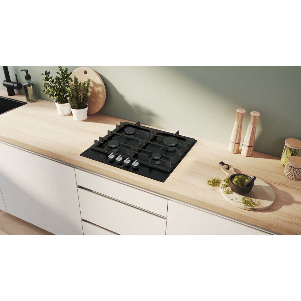 Bosch 60cm Series 6 4 Burner Gas Hob PCP6A6I90 - Black Bosch 60cm Series 6 4 Burner Gas Hob PCP6A6I90 - Black