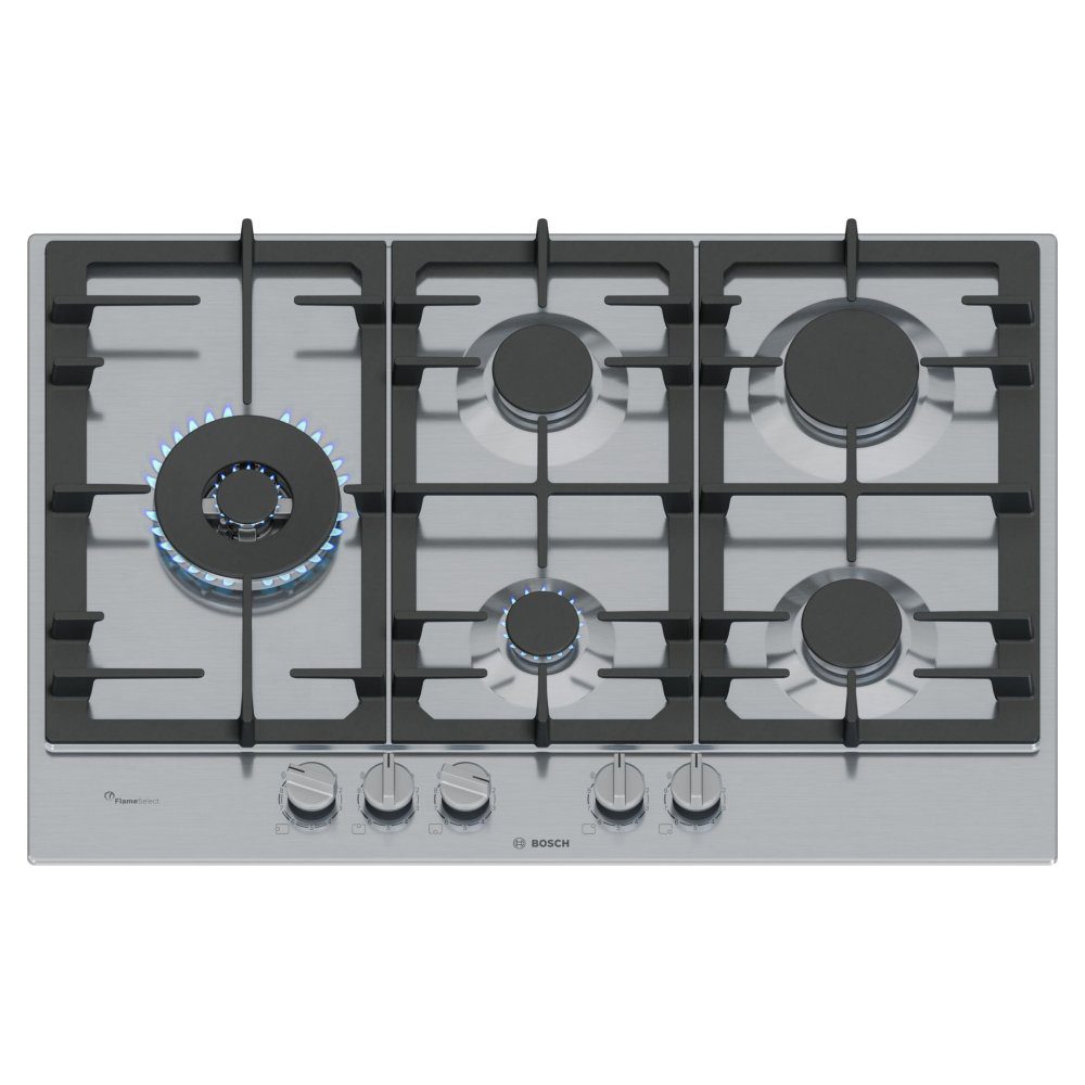 Bosch  75cm Series 6 5 Burner Gas Hob PCS7A5I90 - STAINLESS STEEL