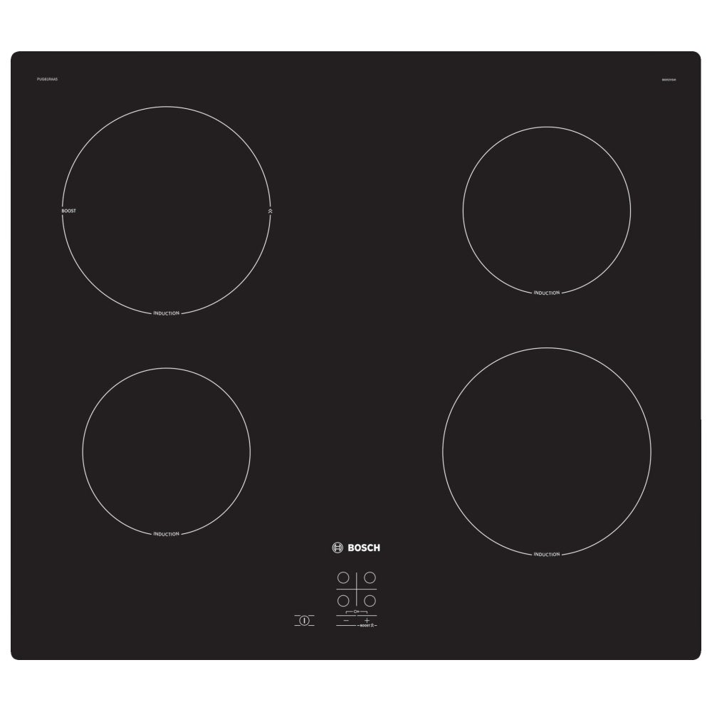 Bosch  60cm Series 2 Frameless Induction Hob 13A supply PUG61RAA5B - Black