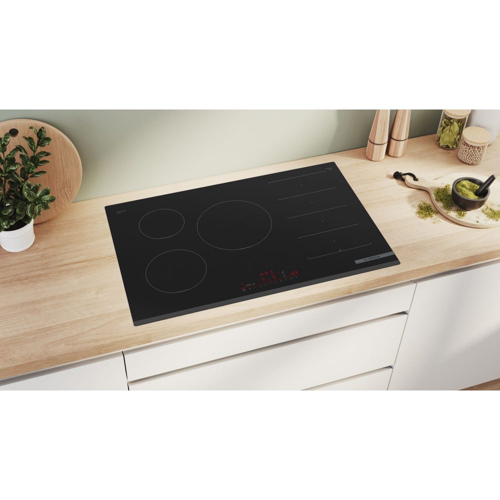 Bosch 80cm Series 6 Flex Induction Hob PXV831HC1E - Black Bosch 80cm Series 6 Flex Induction Hob PXV831HC1E - Black