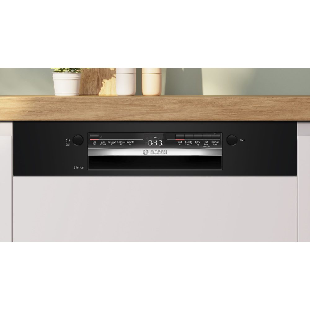 Bosch 60cm Series 2 Semi Integrated Dishwasher SMI2HTB02G - Black Bosch 60cm Series 2 Semi Integrated Dishwasher SMI2HTB02G - Black