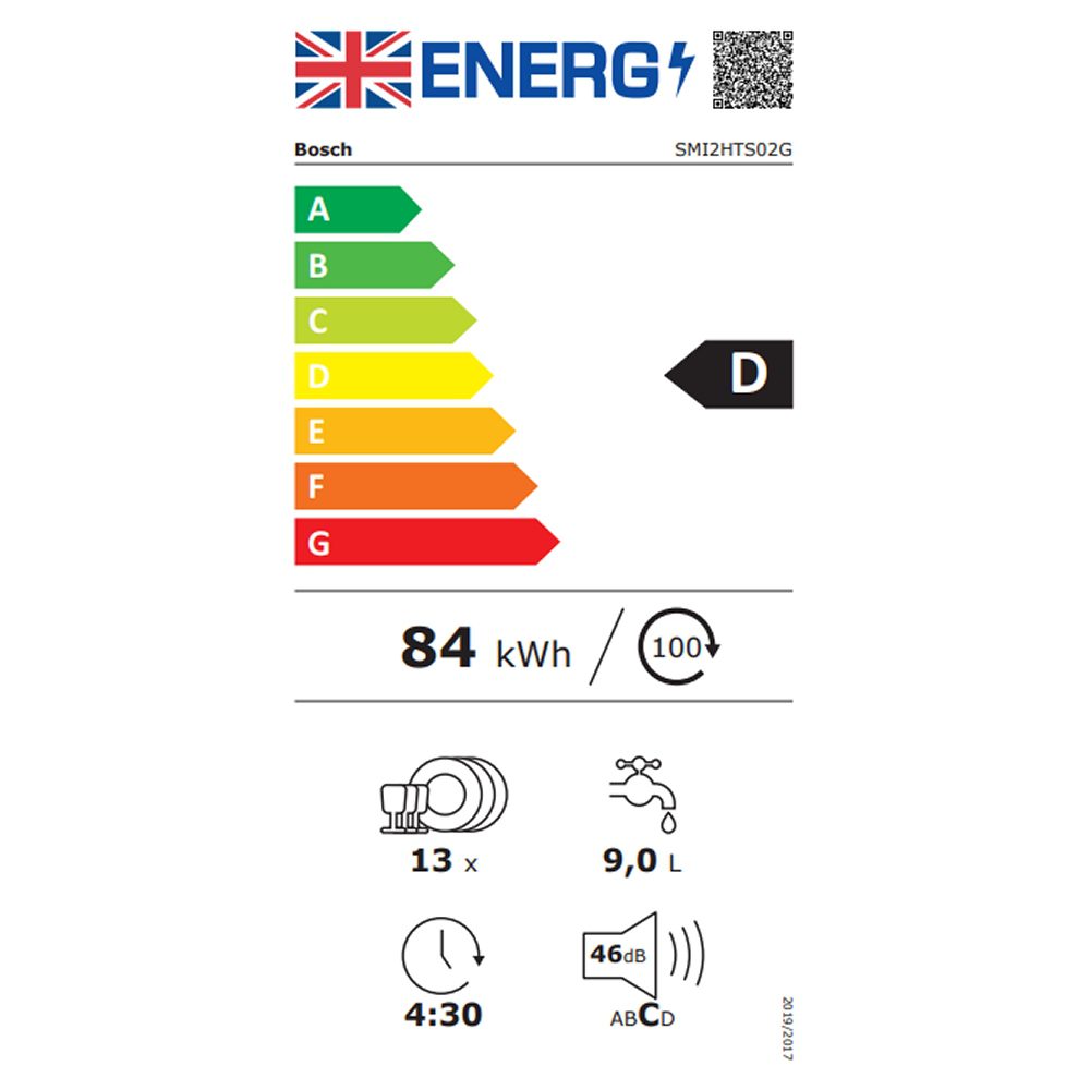 Bosch 60cm Series 2 Semi Integrated Dishwasher SMI2HTS02G - Stainless Steel Bosch 60cm Series 2 Semi Integrated Dishwasher SMI2HTS02G - Stainless Steel