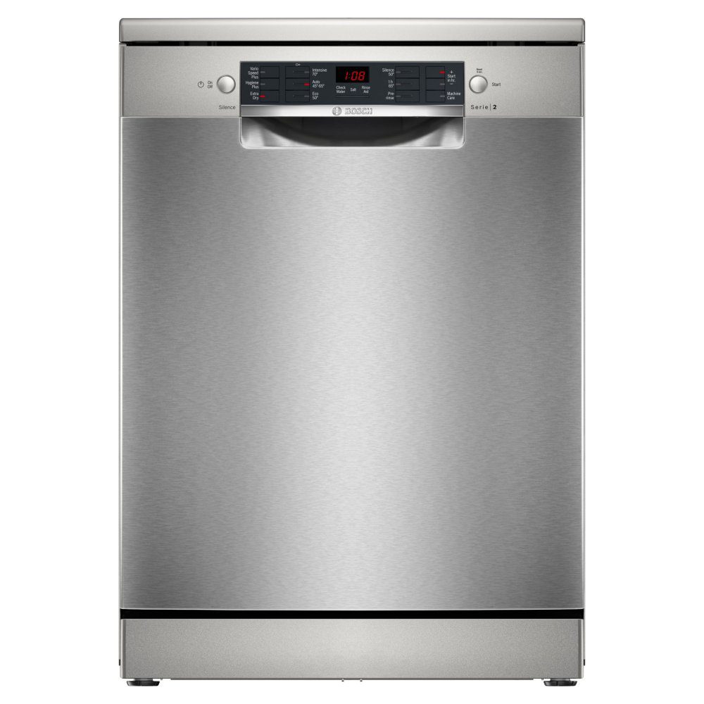 Bosch  60cm Series 2 Freestanding Dishwasher SMS26AI08G - Silver