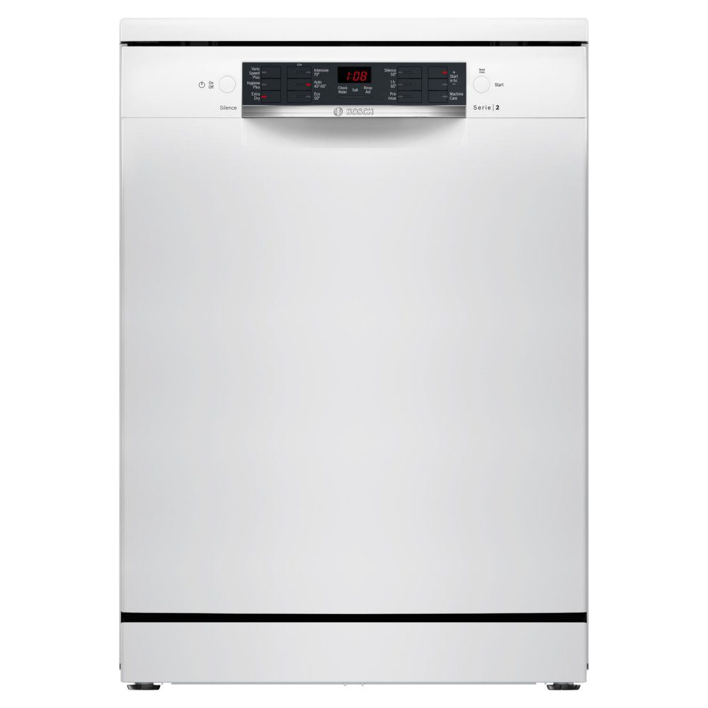 Bosch  60cm Series 2 Freestanding Dishwasher SMS26AW08G - White