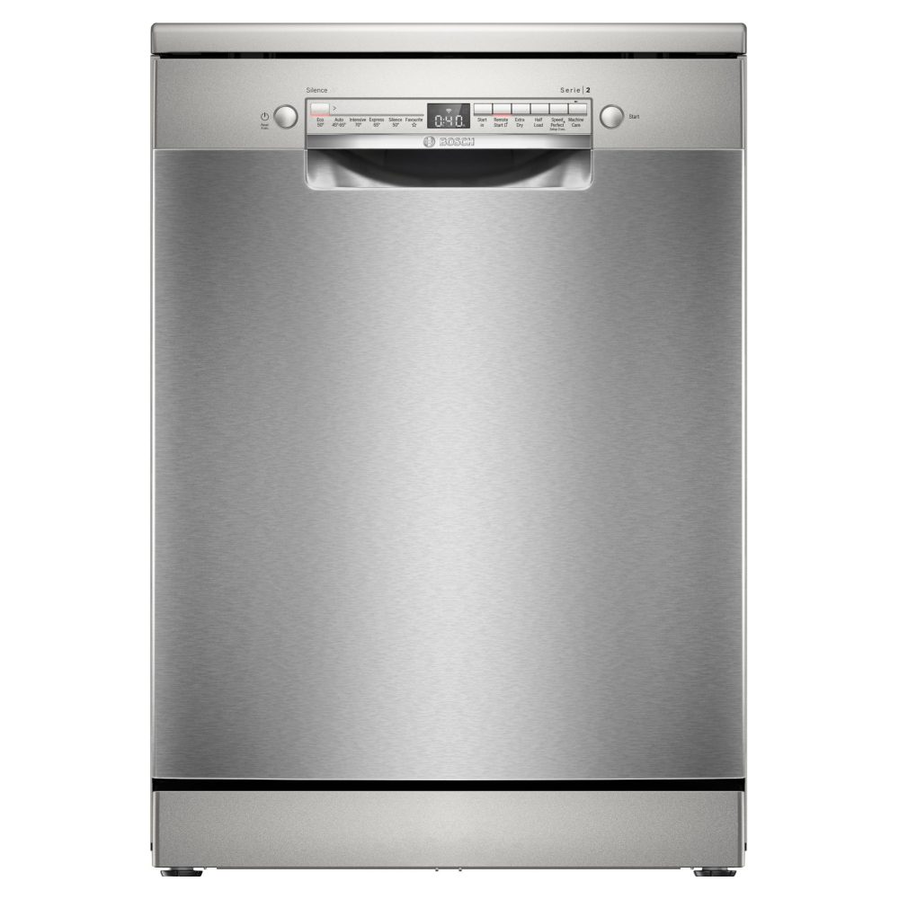 Bosch  60cm Series 2 Freestanding Dishwasher SMS2HVI67G - Silver