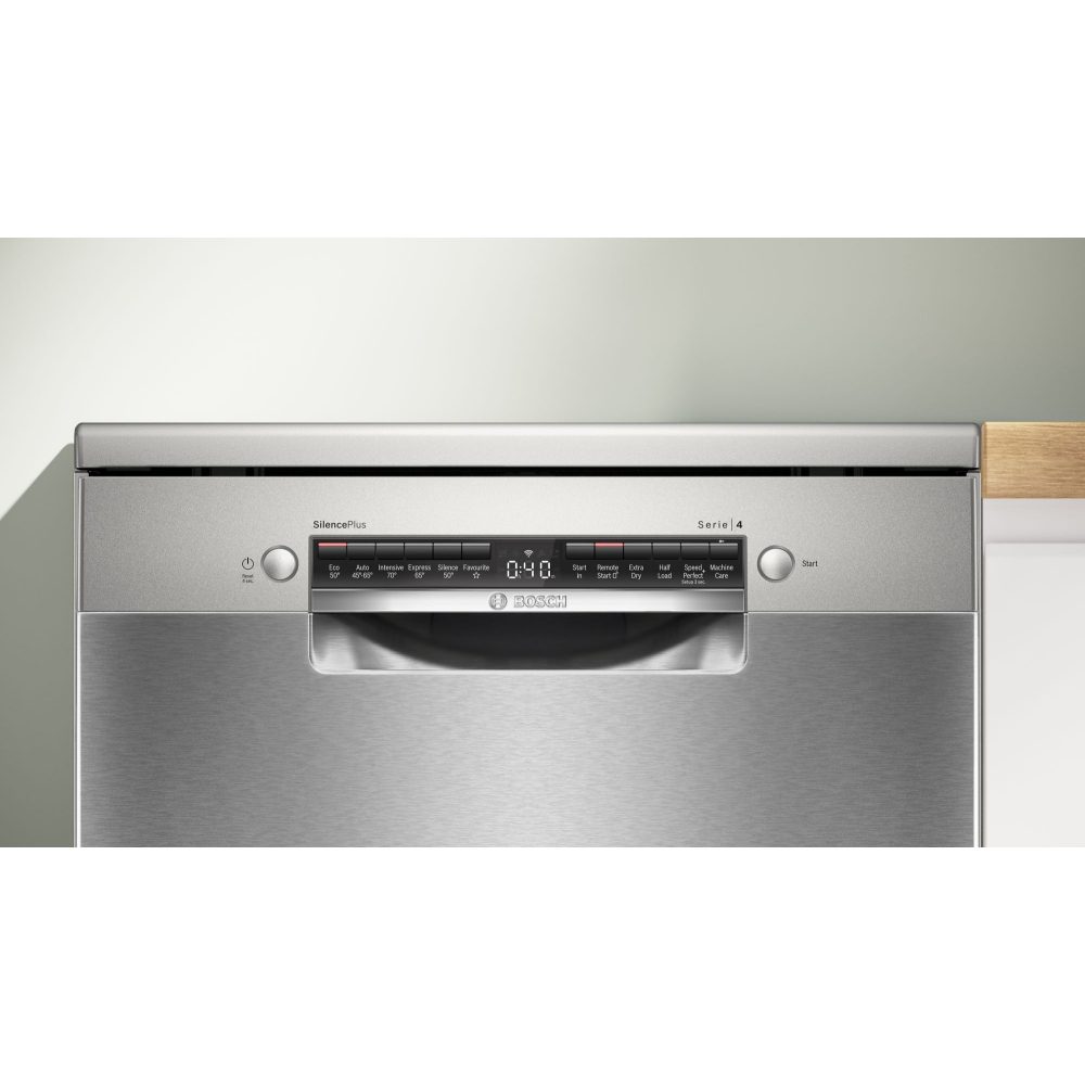Bosch 60cm Series 4 Freestanding Dishwasher SMS4EKI06G - Silver Bosch 60cm Series 4 Freestanding Dishwasher SMS4EKI06G - Silver