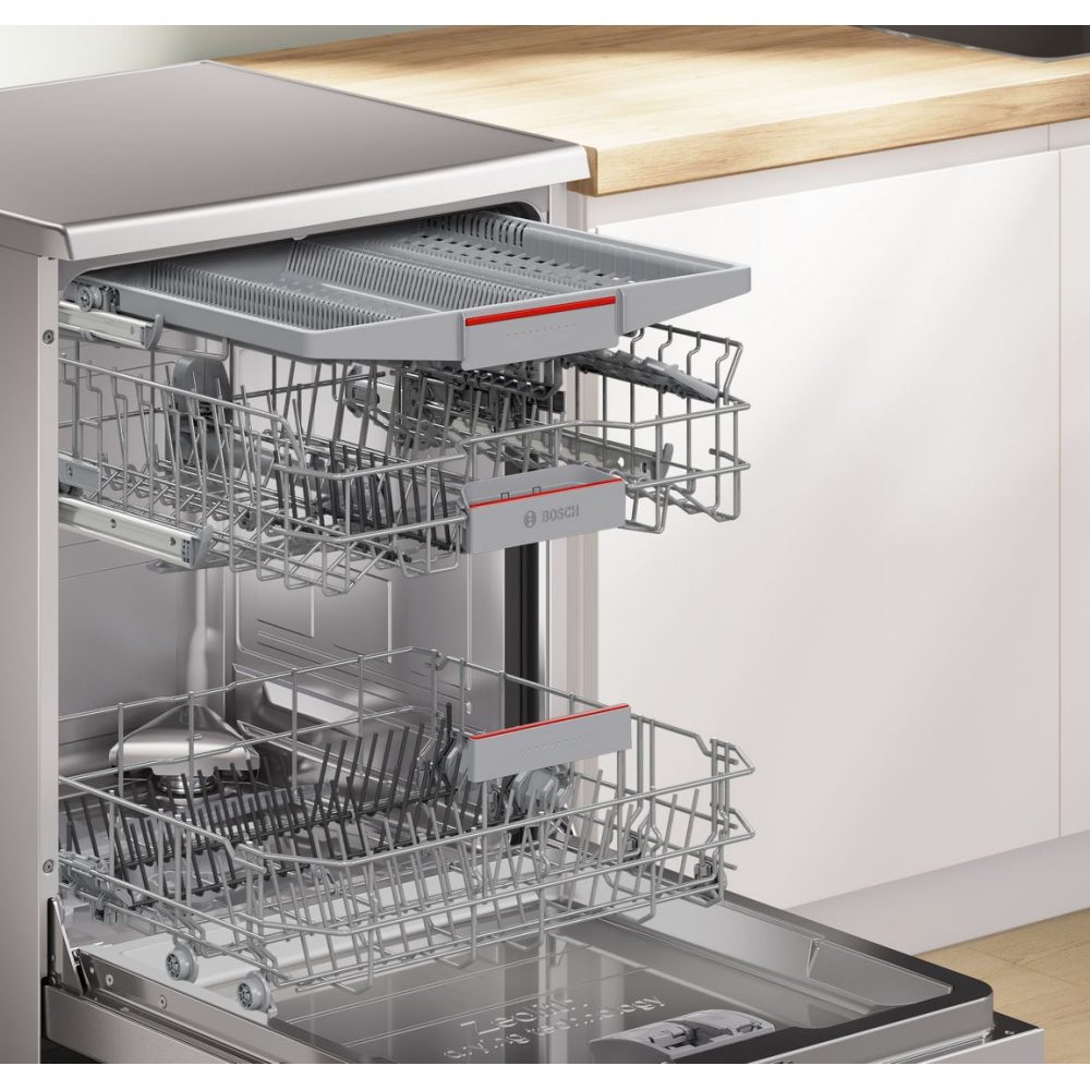 Bosch 60cm Series 6 Freestanding Dishwasher SMS6ZCI10G - Silver Bosch 60cm Series 6 Freestanding Dishwasher SMS6ZCI10G - Silver
