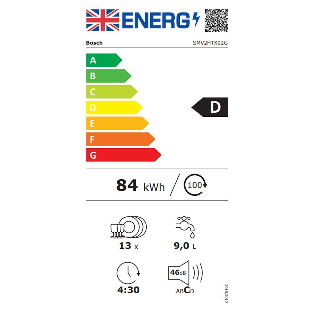 Bosch 60cm Series 2 Fully Integrated Dishwasher SMV2HTX02G Bosch 60cm Series 2 Fully Integrated Dishwasher SMV2HTX02G